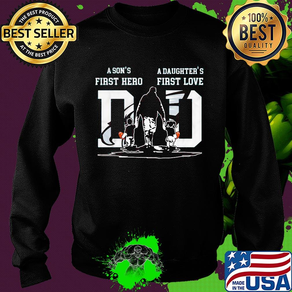 A son's first hero a daughter's first love dad philadelphia eagles happy father's day s Sweater A son's first hero a daughter's first love dad philadelphia eagles happy father's day s Sweater