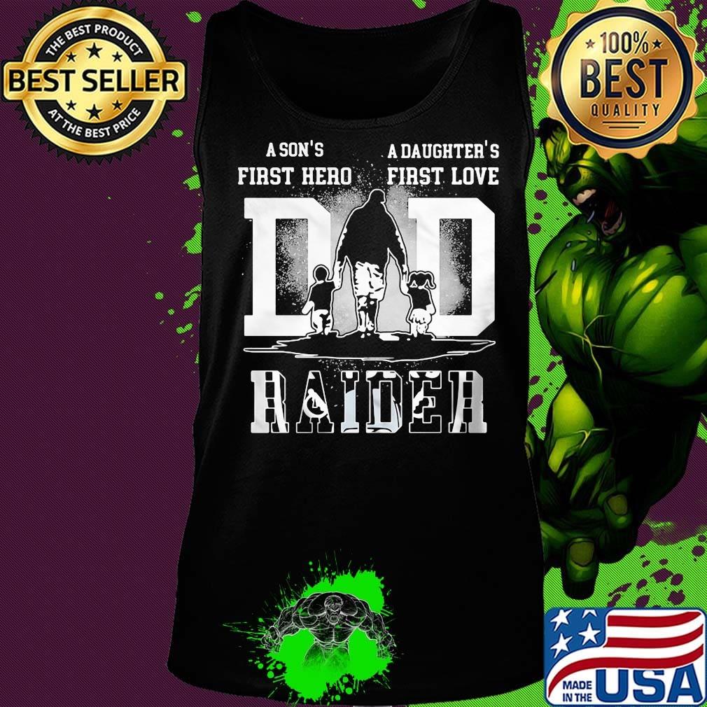 A son's first hero a daughter's first love oakland raiders football happy father's day s Tank top A son's first hero a daughter's first love oakland raiders football happy father's day s Tank top