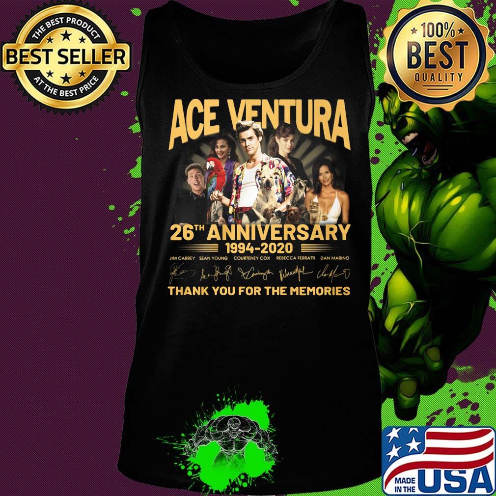 Ace venture 26th anniversary 1994 2020 thank you for the memories signatures s Tank top Ace venture 26th anniversary 1994 2020 thank you for the memories signatures s Tank top