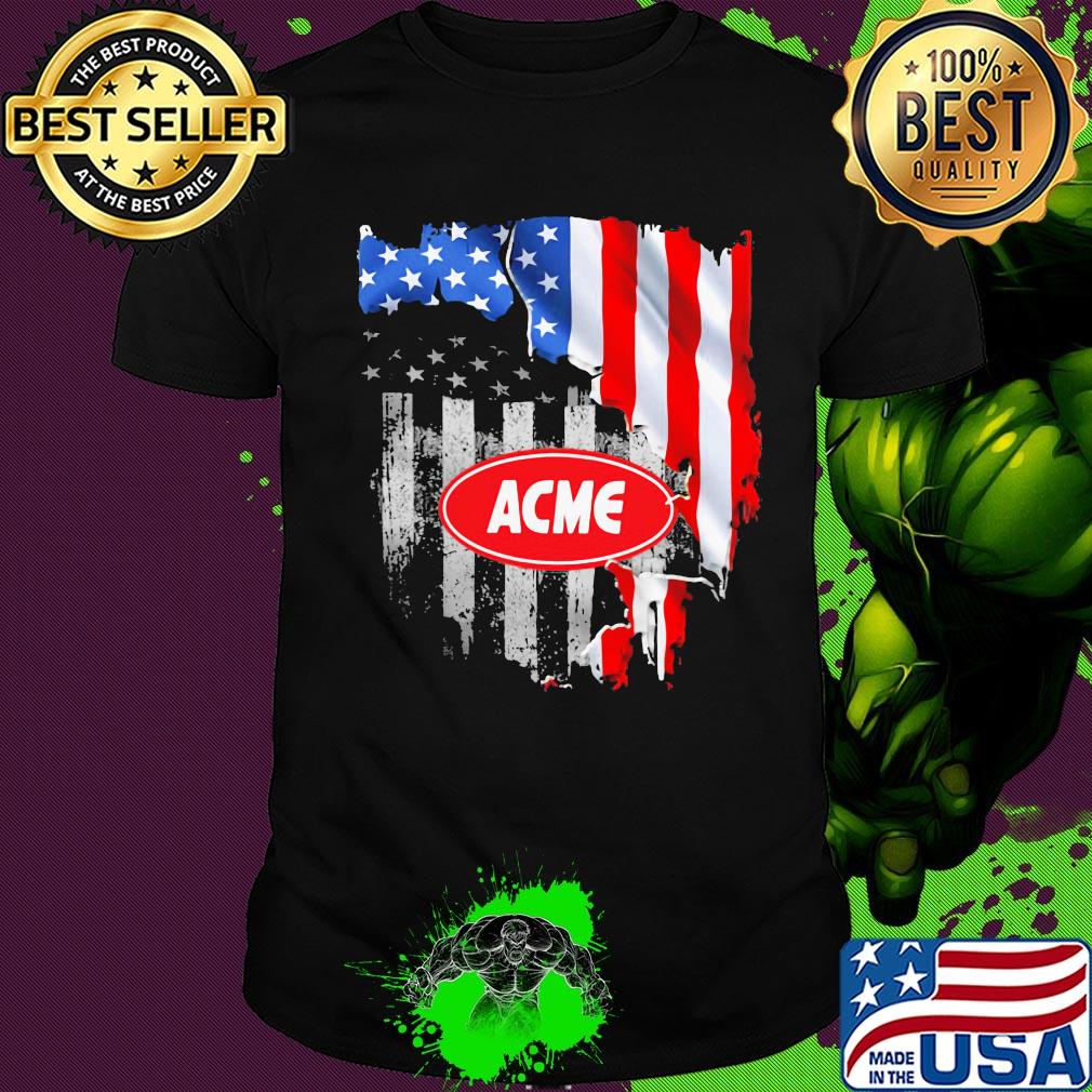 Acme american flag independence day shirt