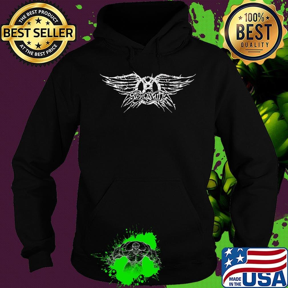 Aerosmith Distressed Rock Band Logo s Hoodie Aerosmith Distressed Rock Band Logo s Hoodie