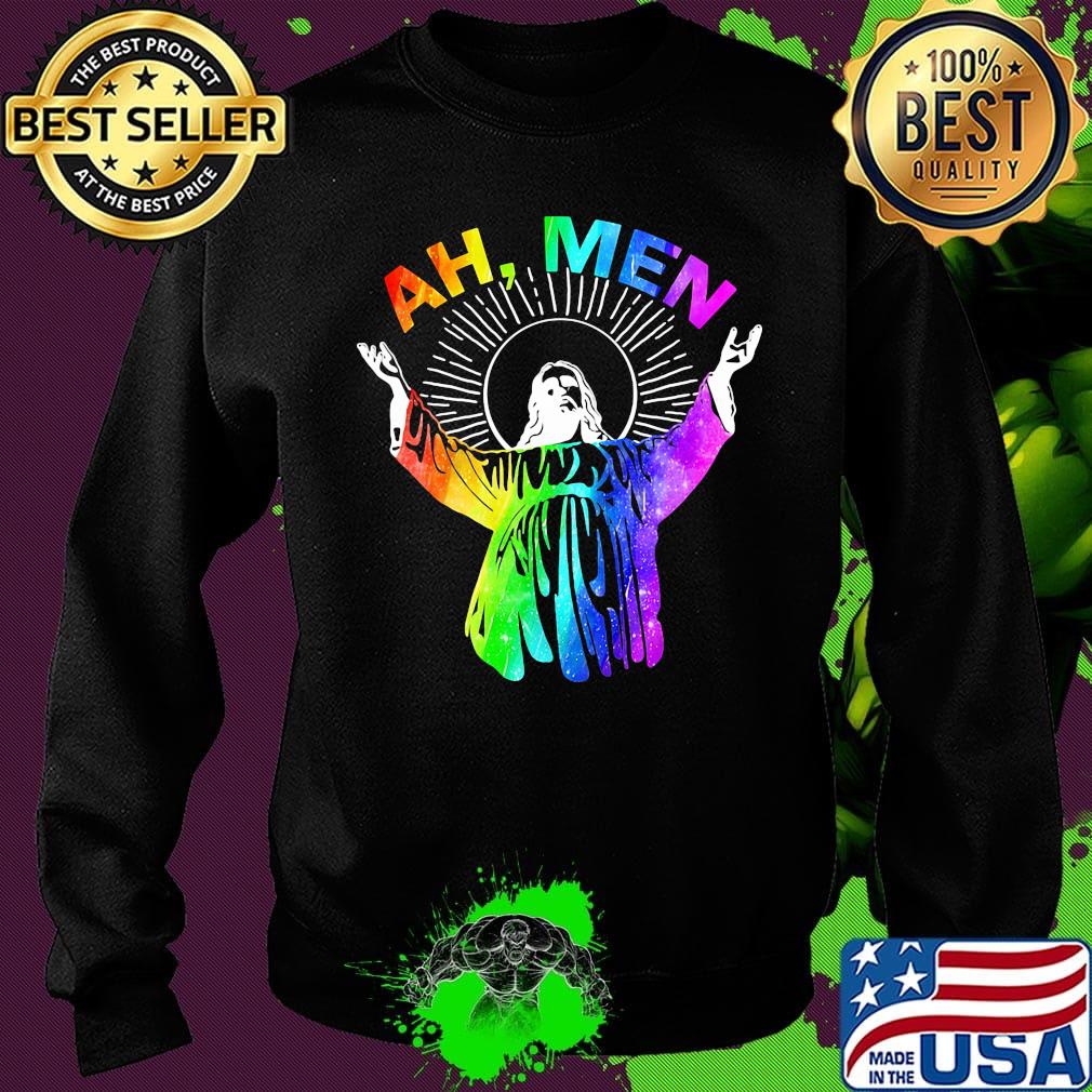 Ah Me'n Gay Pride Jesus LGBT Shirt Sweater Ah Me'n Gay Pride Jesus LGBT Shirt Sweater