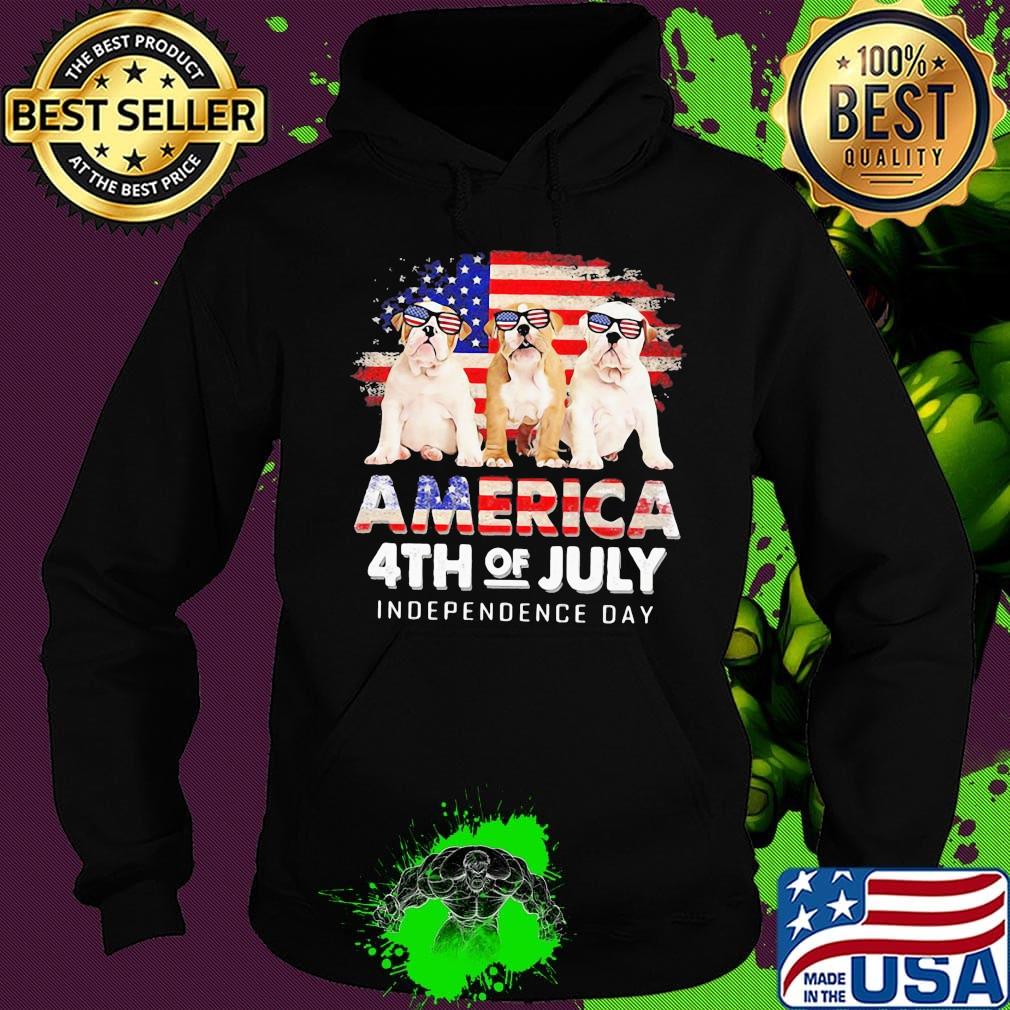America 4th Of July Independence Day Bulldog Shirt Hoodie America 4th Of July Independence Day Bulldog Shirt Hoodie