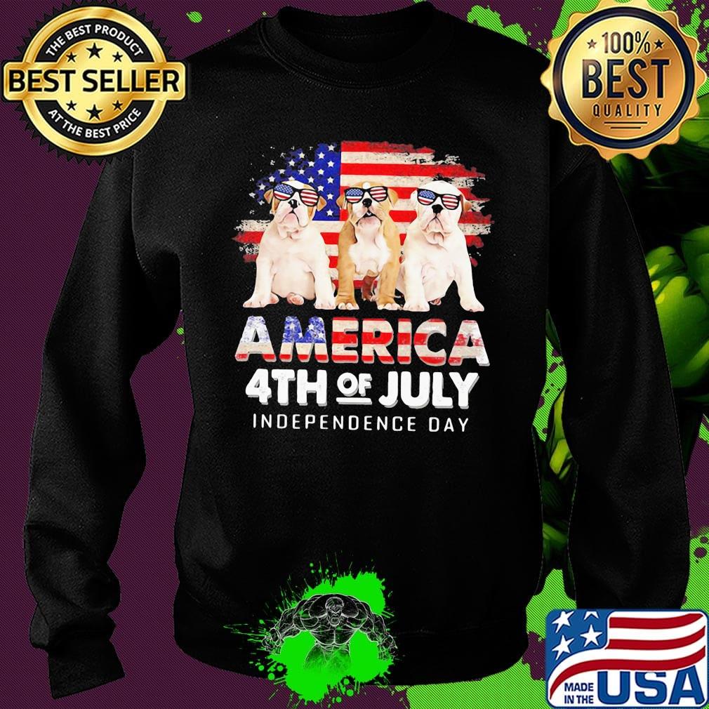 America 4th Of July Independence Day Bulldog Shirt Sweater America 4th Of July Independence Day Bulldog Shirt Sweater