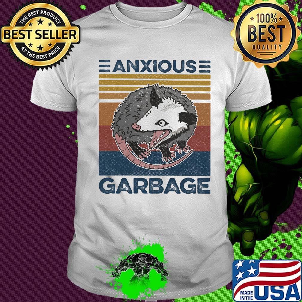 Anxious Garbage Mouse Vintage Retro Shirt