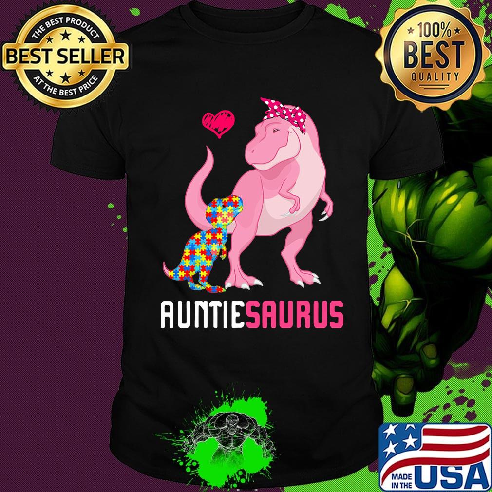 Auntie Sarus Mother And Baby Dinosaur LGBT Shirt