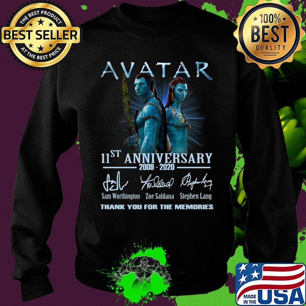 Avatar 11st anniversary 2009 2020 thank you for the memories signatures s Sweater Avatar 11st anniversary 2009 2020 thank you for the memories signatures s Sweater