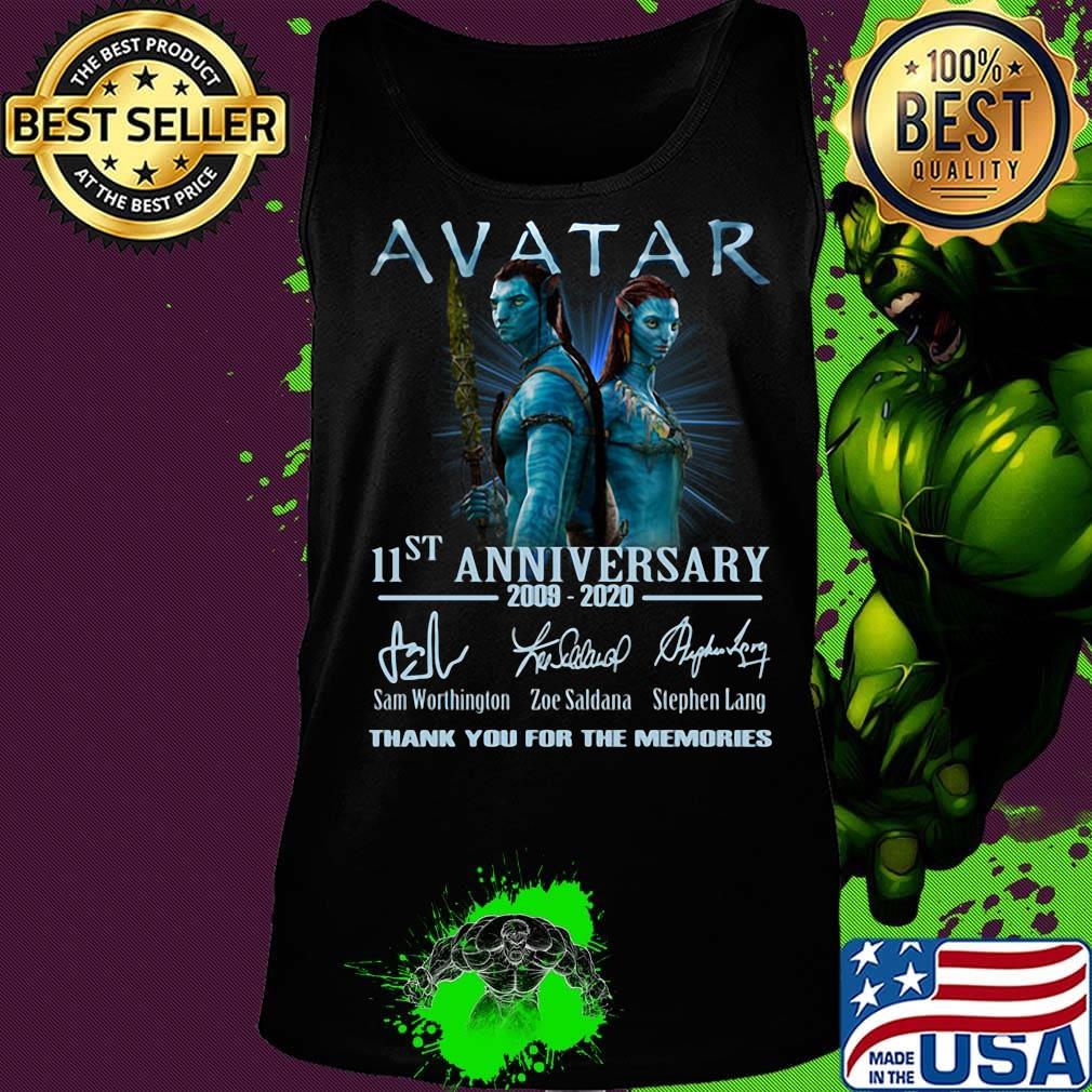 Avatar 11st anniversary 2009 2020 thank you for the memories signatures s Tank top Avatar 11st anniversary 2009 2020 thank you for the memories signatures s Tank top