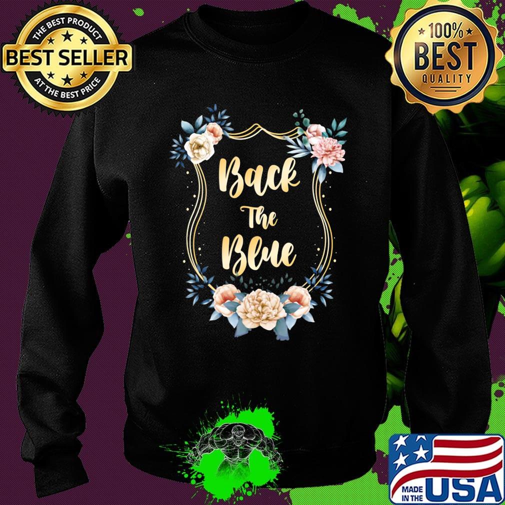 Back The Blue Flower Shirt Sweater Back The Blue Flower Shirt Sweater