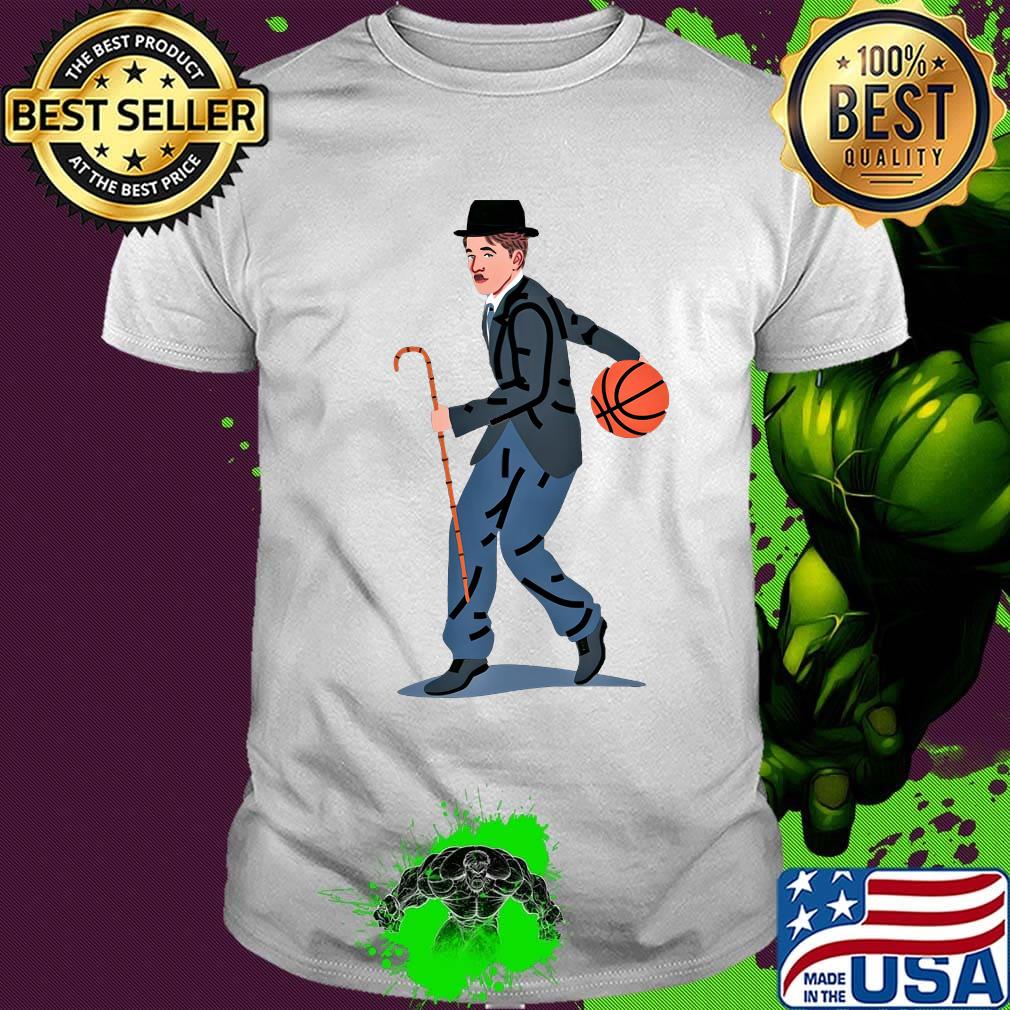 Balling chaplin playing basketball art shirt