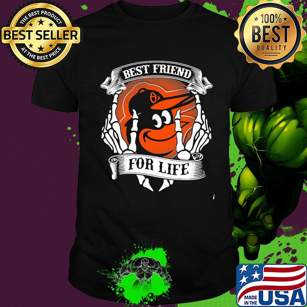 Baltimore orioles best friend for life seketon shirt
