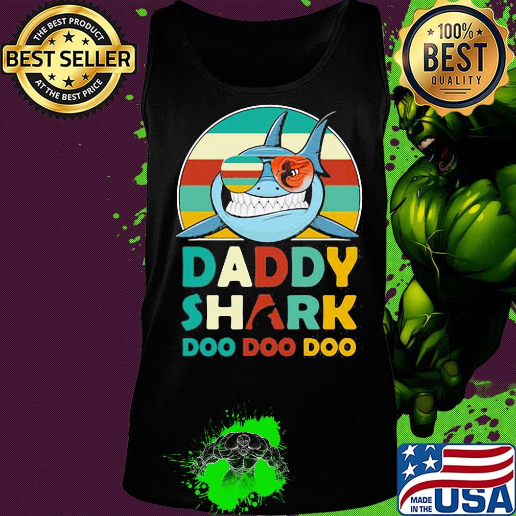 Baltimore orioles daddy shark doo doo doo vintage s Tank top Baltimore orioles daddy shark doo doo doo vintage s Tank top