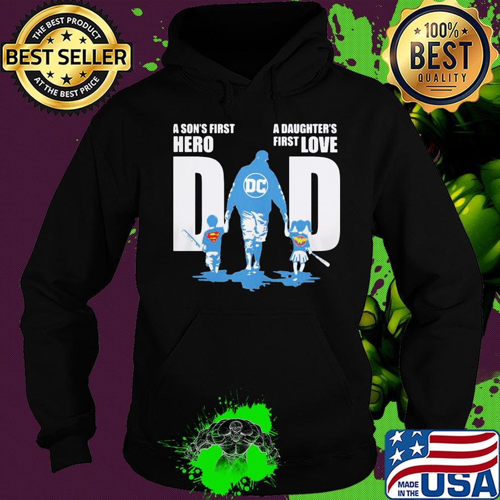 Baseball a son's first hero a daughter's first love dad happy father's day superman s Hoodie Baseball a son's first hero a daughter's first love dad happy father's day superman s Hoodie