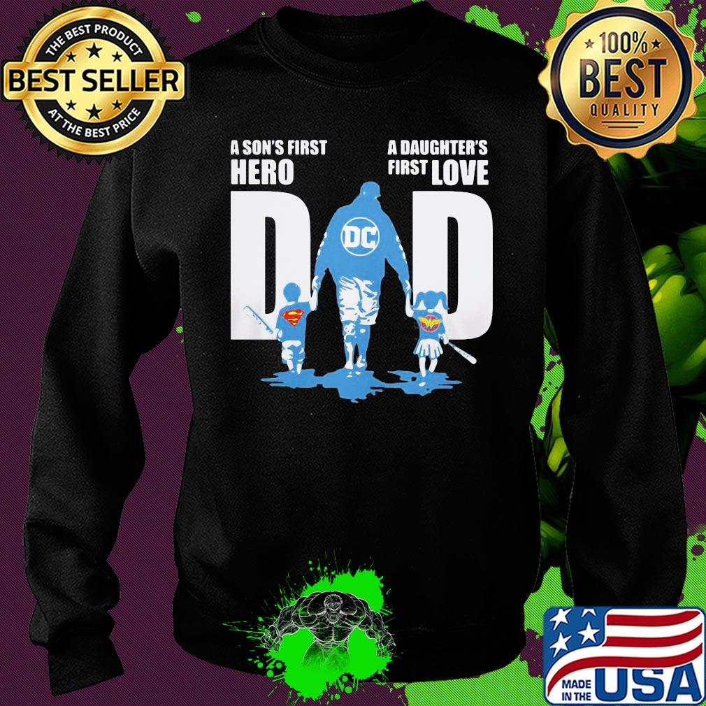 Baseball a son's first hero a daughter's first love dad happy father's day superman s Sweater Baseball a son's first hero a daughter's first love dad happy father's day superman s Sweater