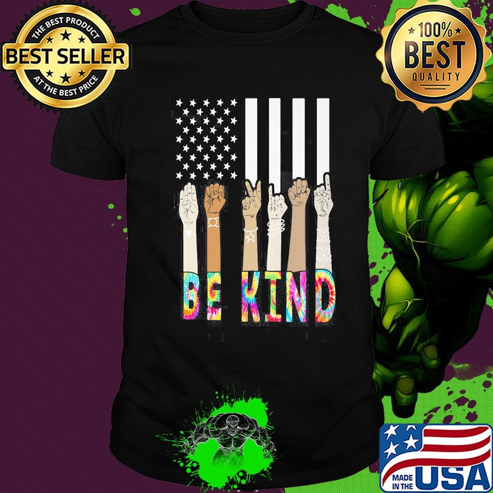 Be kind hand American flag veteran Independence Day shirt Be kind hand American flag veteran Independence Day shirt