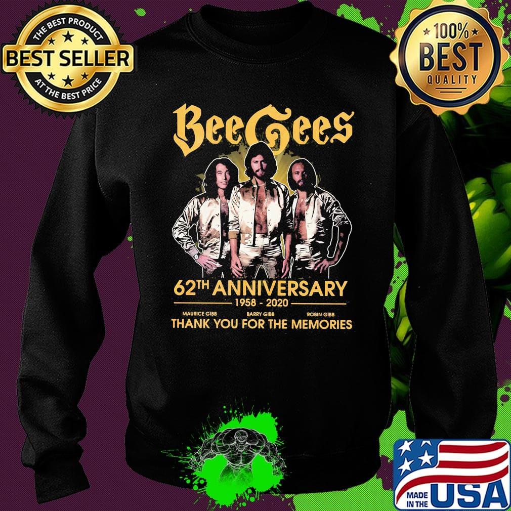 Bee gees band 62th anniversary 1958 2020 thank you for the memories s Sweater Bee gees band 62th anniversary 1958 2020 thank you for the memories s Sweater