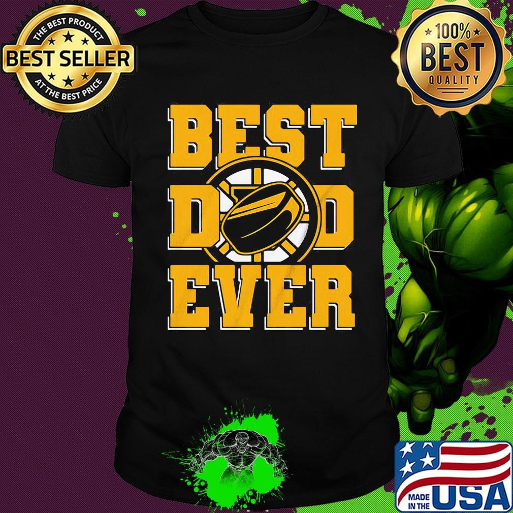 Best dad ever boston ice hockey dad happy father's day shirt