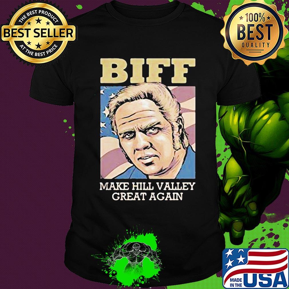 Biff make hill valley great again american flag independence day shirt
