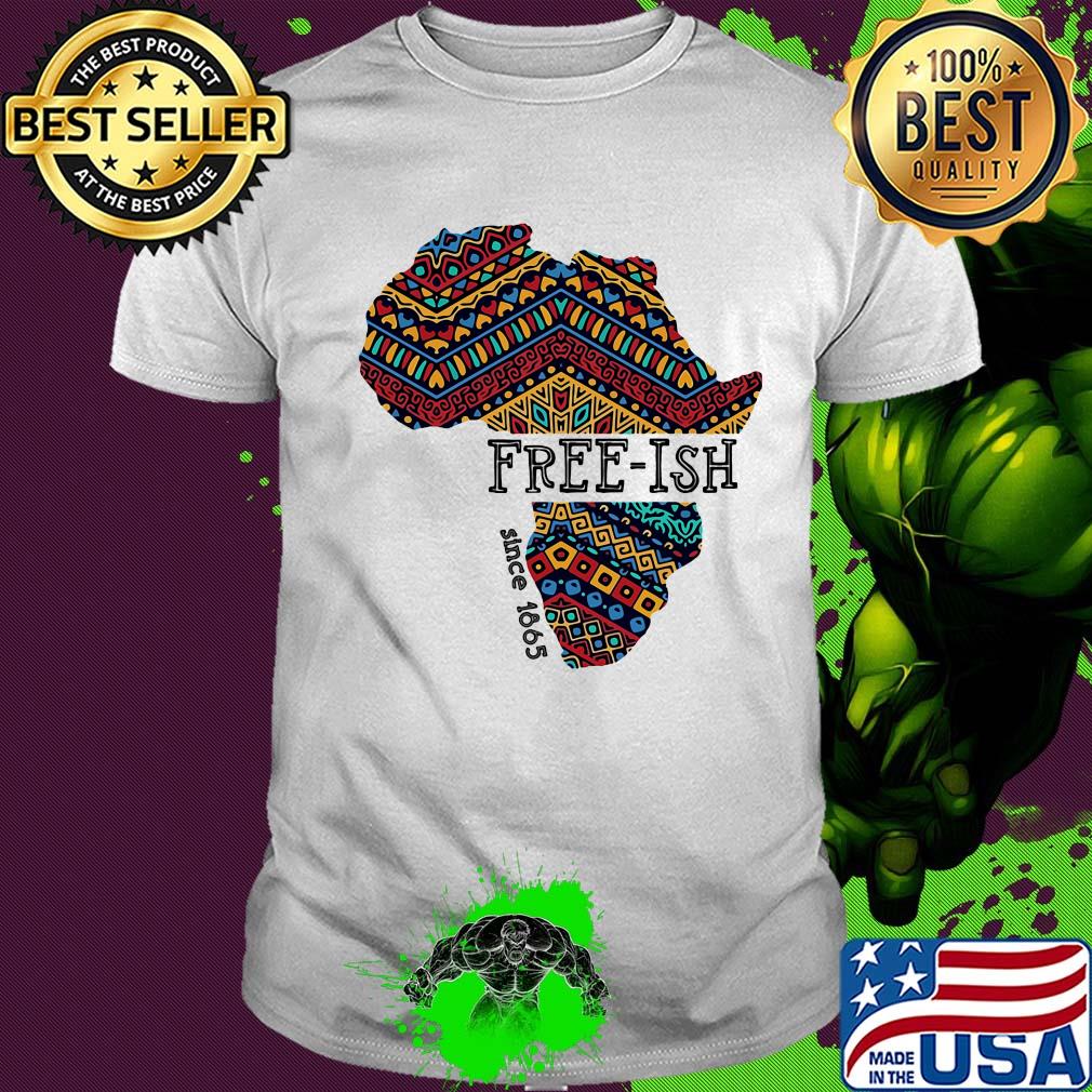 Black map free-ish since 1865 shirt