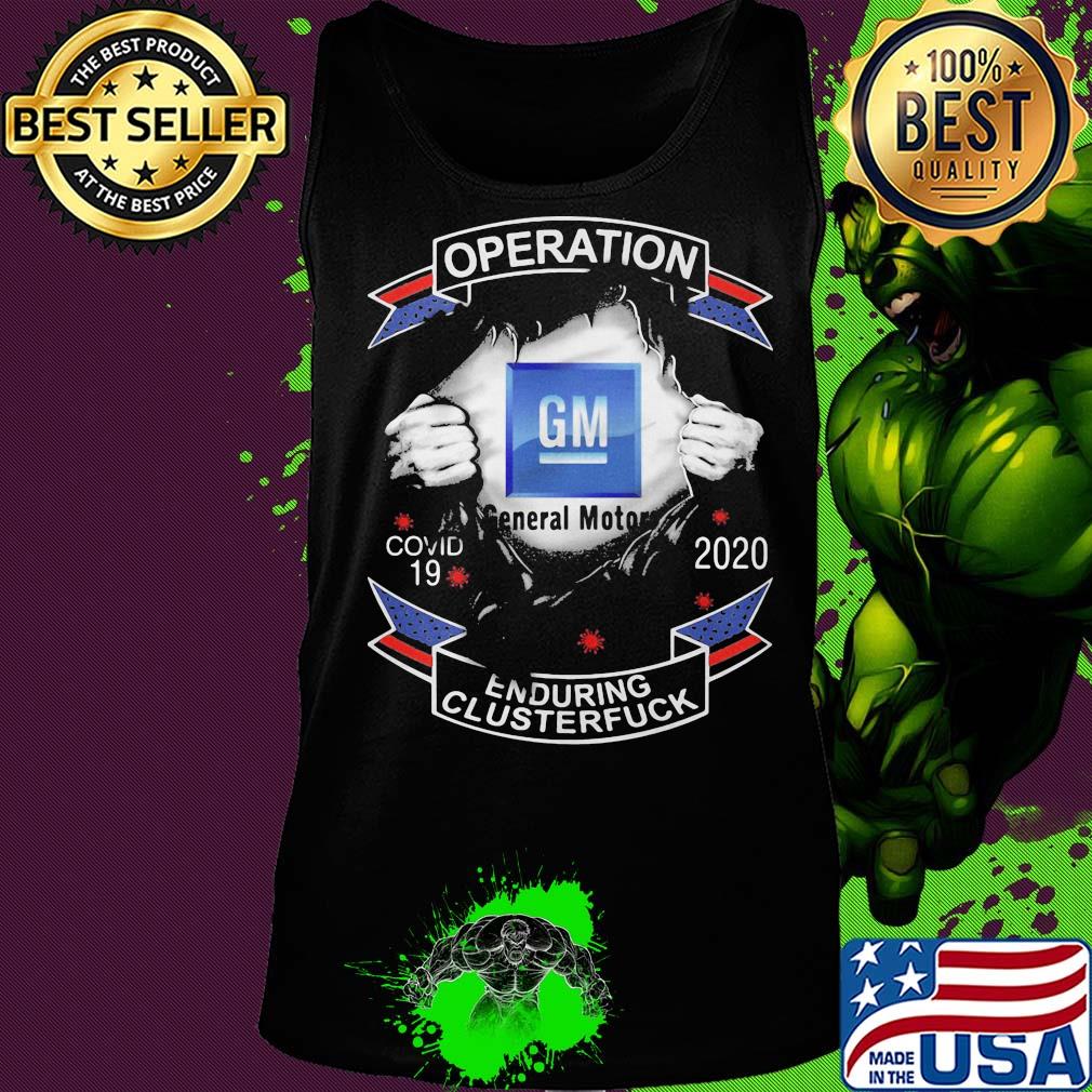 Blood insides general motors logo operation covid-19 2020 enduring clusterfuck s Tank top Blood insides general motors logo operation covid-19 2020 enduring clusterfuck s Tank top