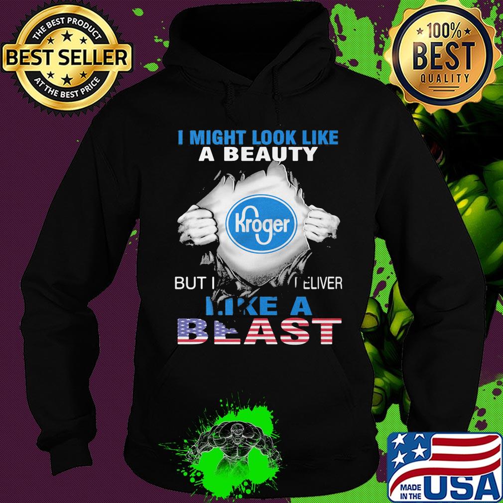 Blood insides I might look like a beauty kroger but I deliver like a beast american flag independence day s Hoodie Blood insides I might look like a beauty kroger but I deliver like a beast american flag independence day s Hoodie
