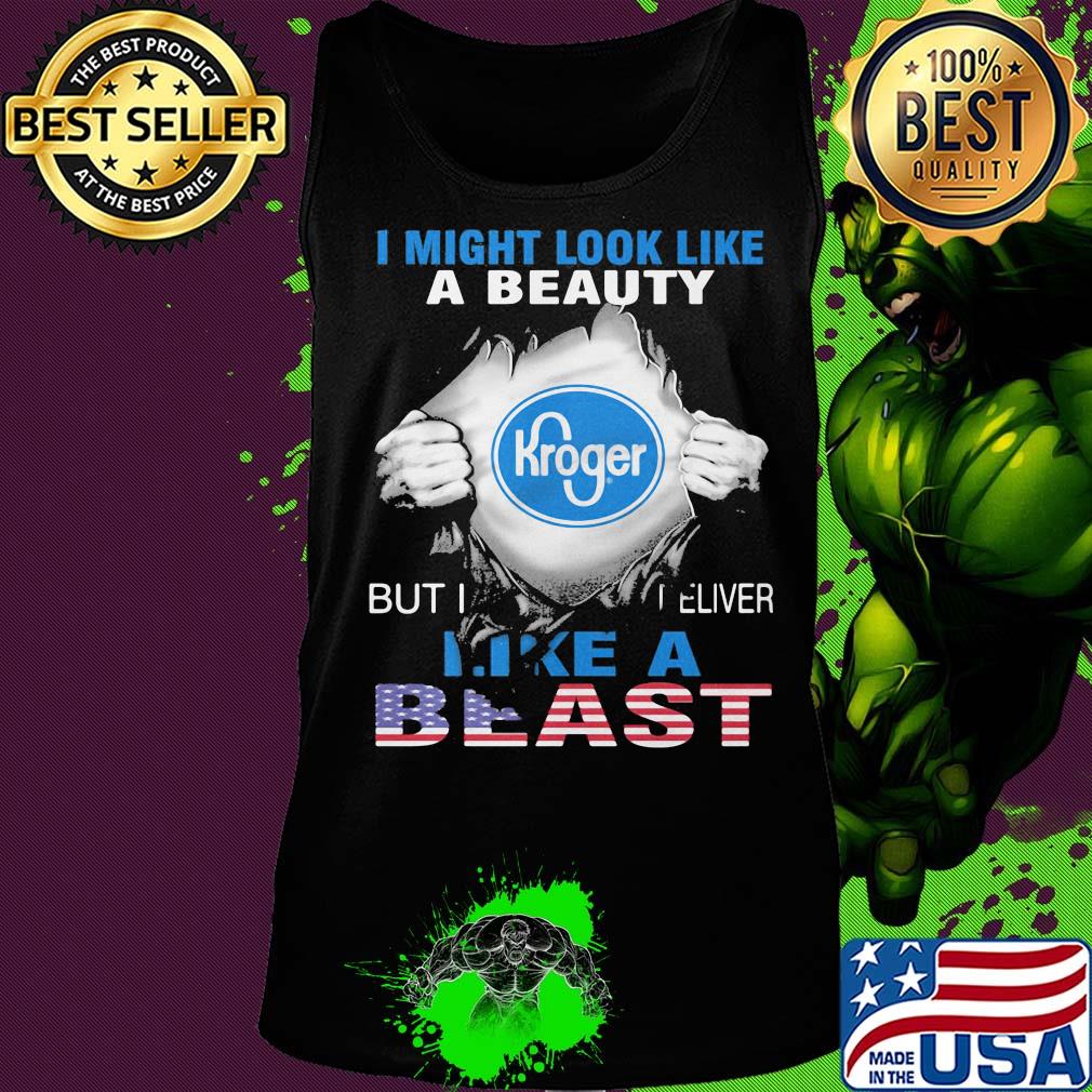 Blood insides I might look like a beauty kroger but I deliver like a beast american flag independence day s Tank top Blood insides I might look like a beauty kroger but I deliver like a beast american flag independence day s Tank top
