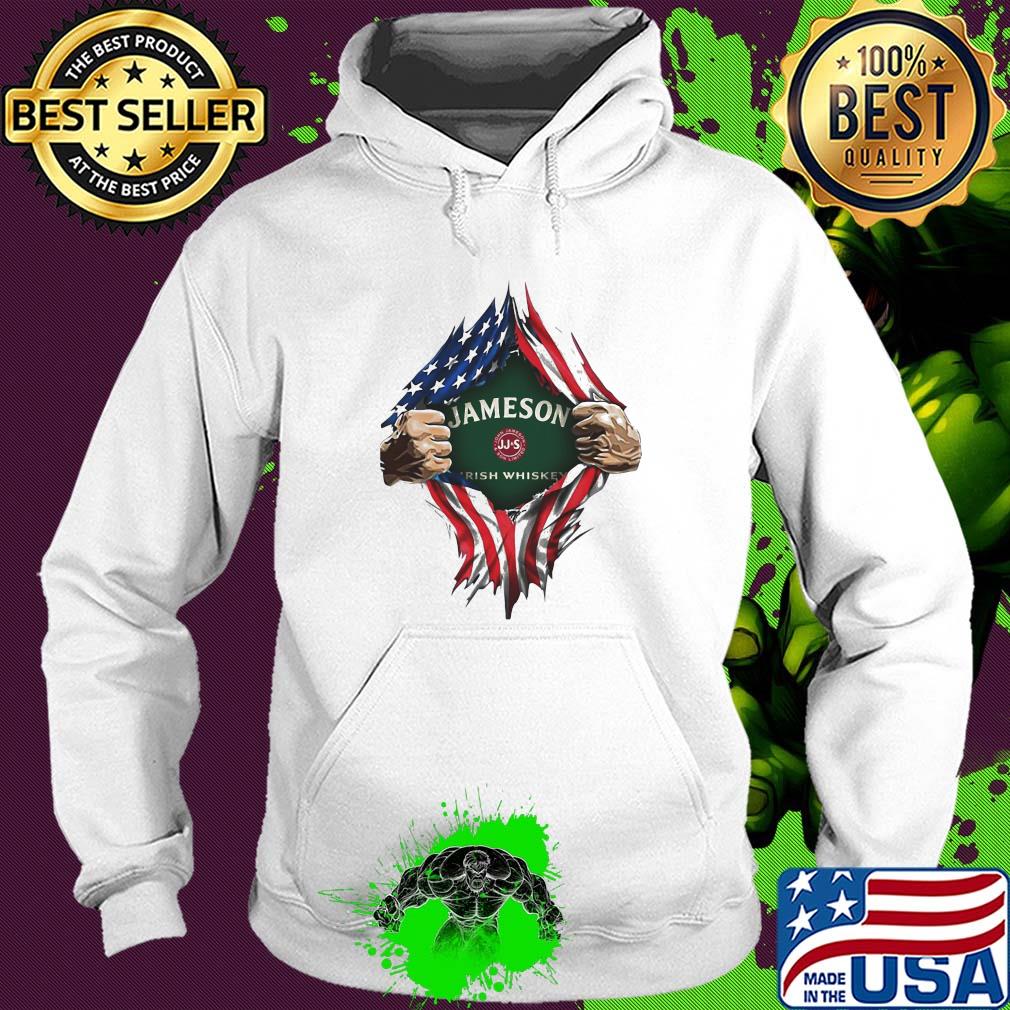 Blood insides jameson irish whiskey american flag independence day s Hoodie Blood insides jameson irish whiskey american flag independence day s Hoodie