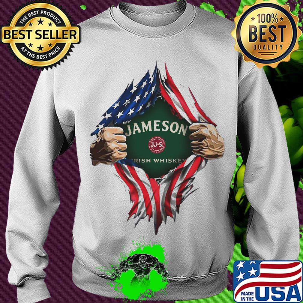 Blood insides jameson irish whiskey american flag independence day s Sweater Blood insides jameson irish whiskey american flag independence day s Sweater