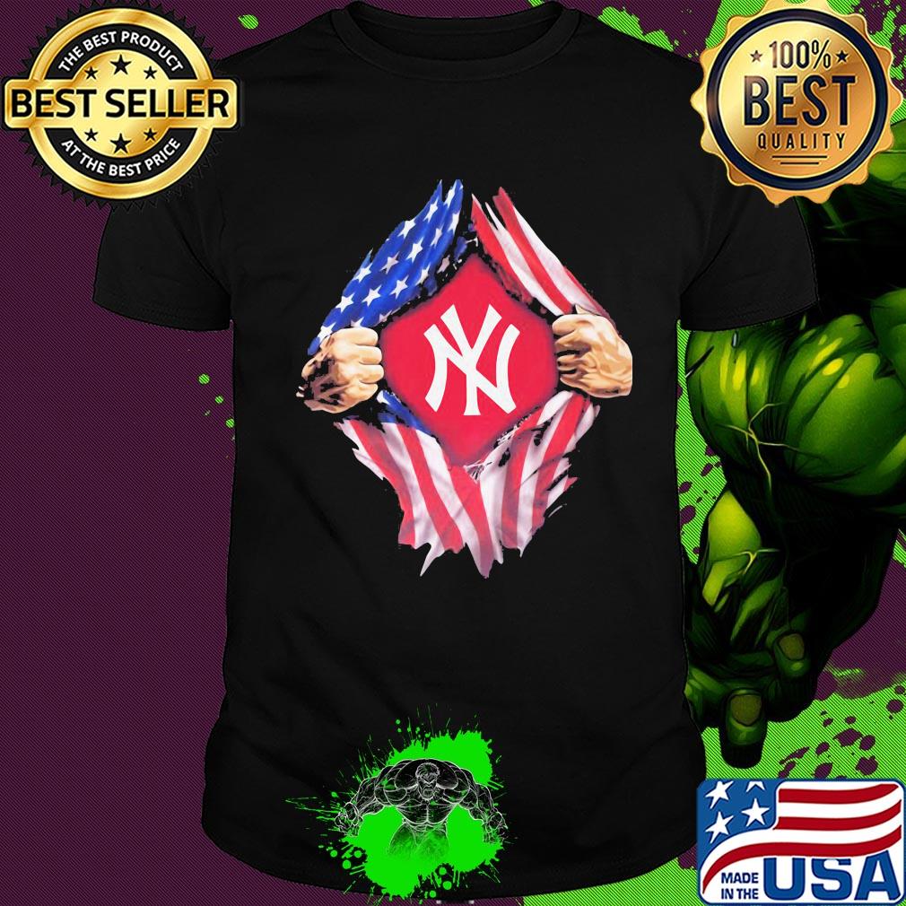 Blood insides new york yankees american flag independence day shirt Blood insides new york yankees american flag independence day shirt