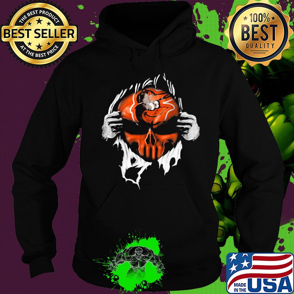 Blood insides skull baltimore orioles baseball s Hoodie Blood insides skull baltimore orioles baseball s Hoodie