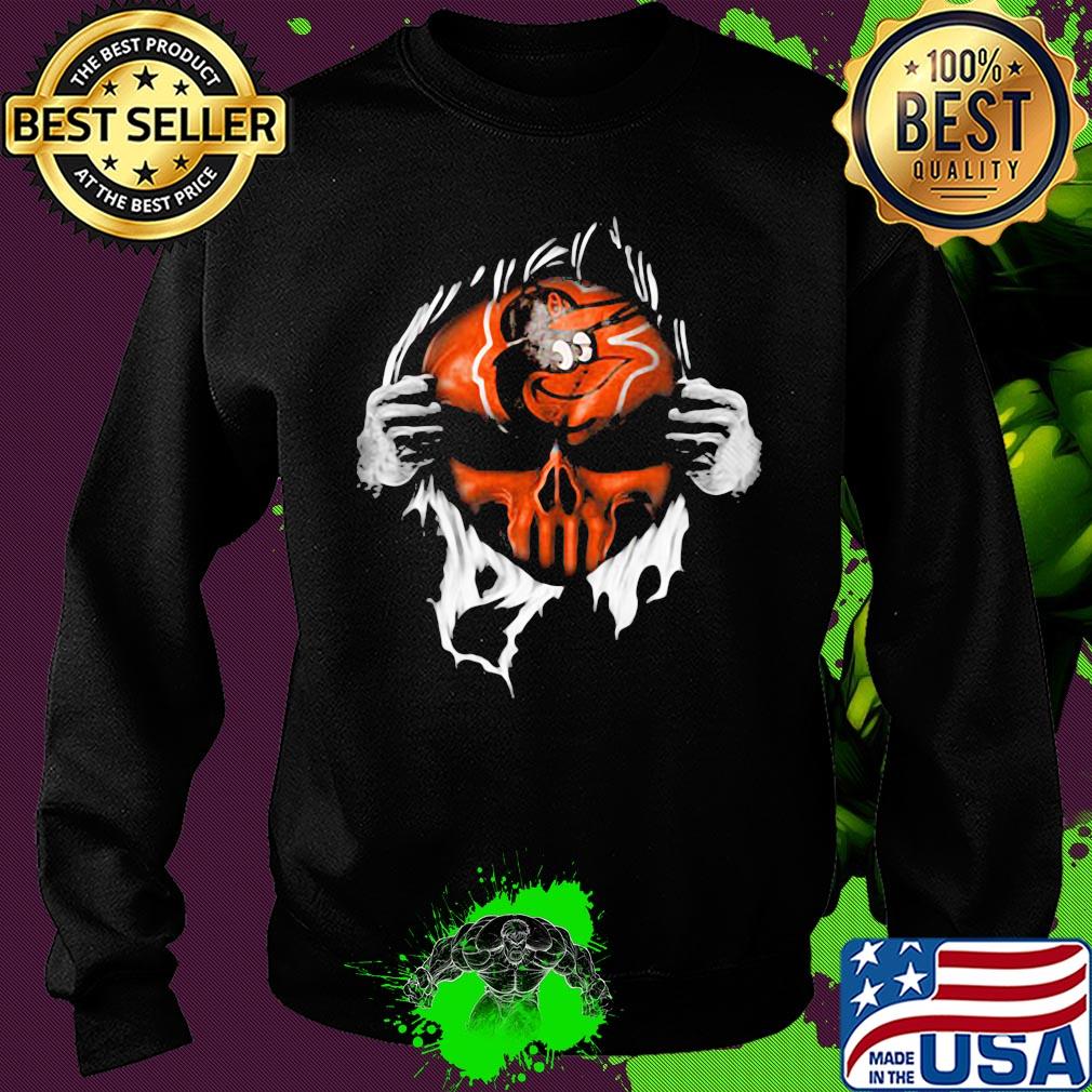 Blood insides skull baltimore orioles baseball s Sweater Blood insides skull baltimore orioles baseball s Sweater