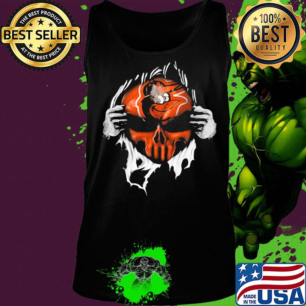Blood insides skull baltimore orioles baseball s Tank top Blood insides skull baltimore orioles baseball s Tank top