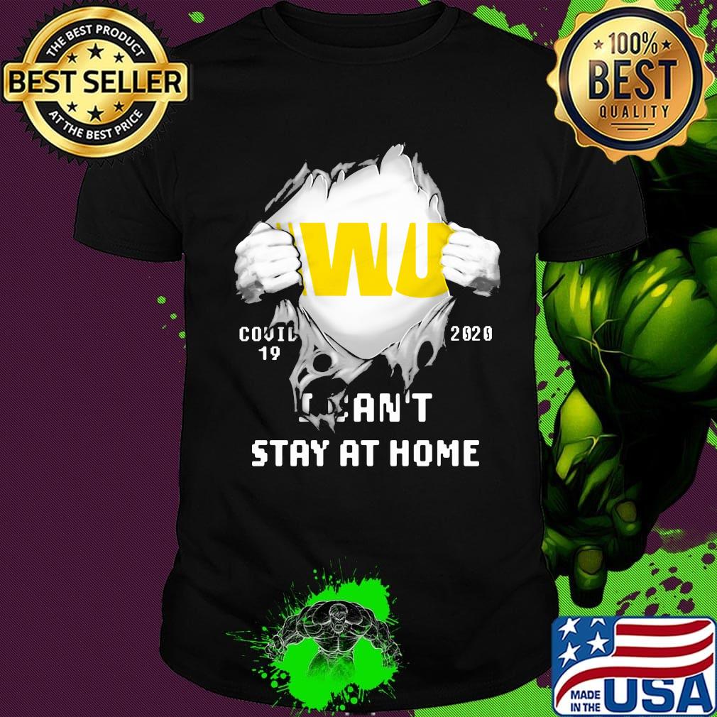 Blood insides smiley covid-19 2020 i can't stay at home shirt