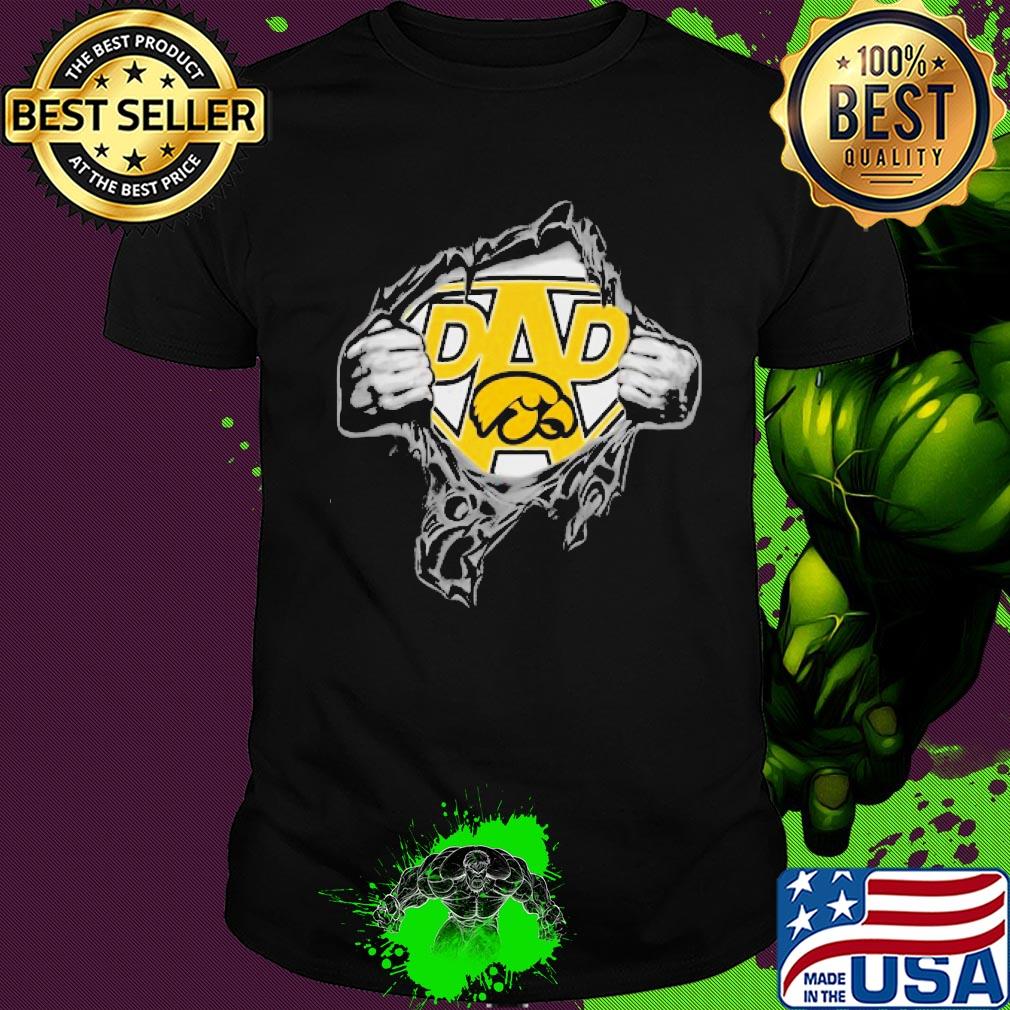 Blood insides superman iowa hawkeyes football shirt