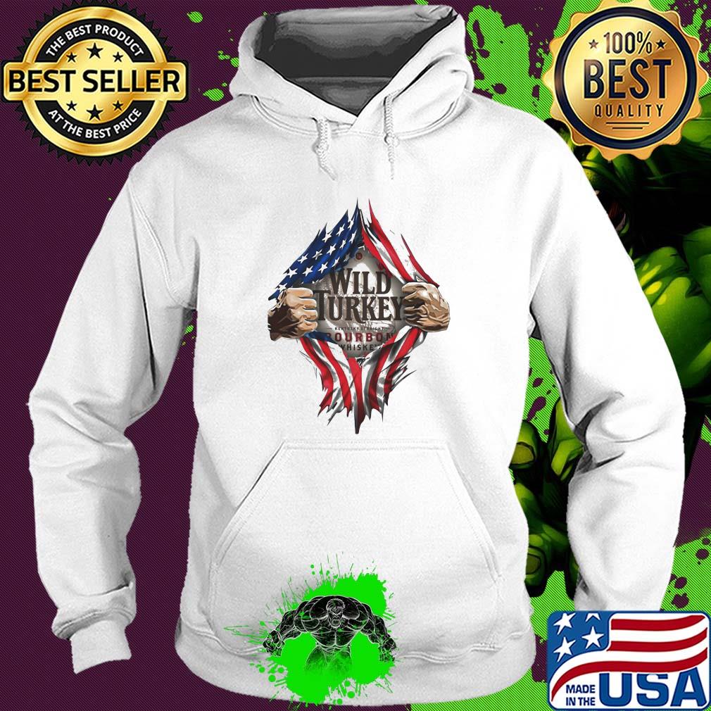 Blood insides wild turkey bourbon whiskey american flag independence day s Hoodie Blood insides wild turkey bourbon whiskey american flag independence day s Hoodie