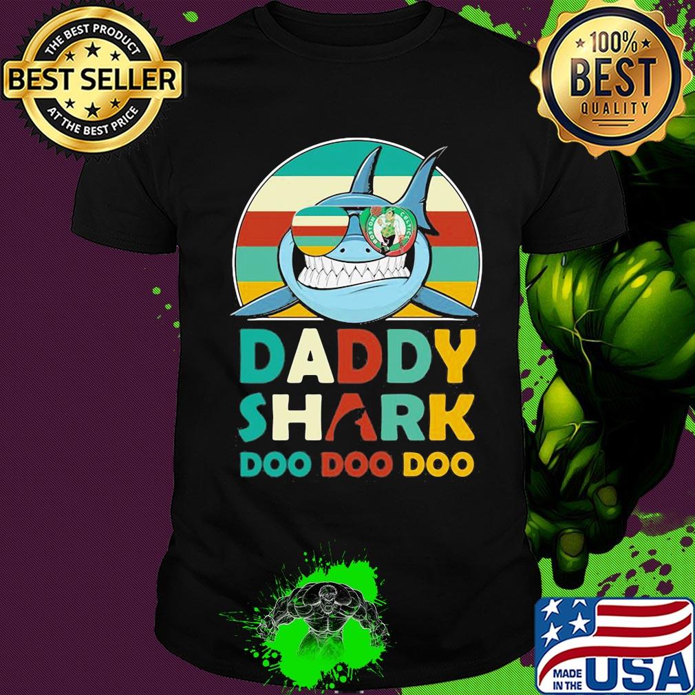 Boston celtics daddy shark doo doo doo vintage shirt Boston celtics daddy shark doo doo doo vintage shirt