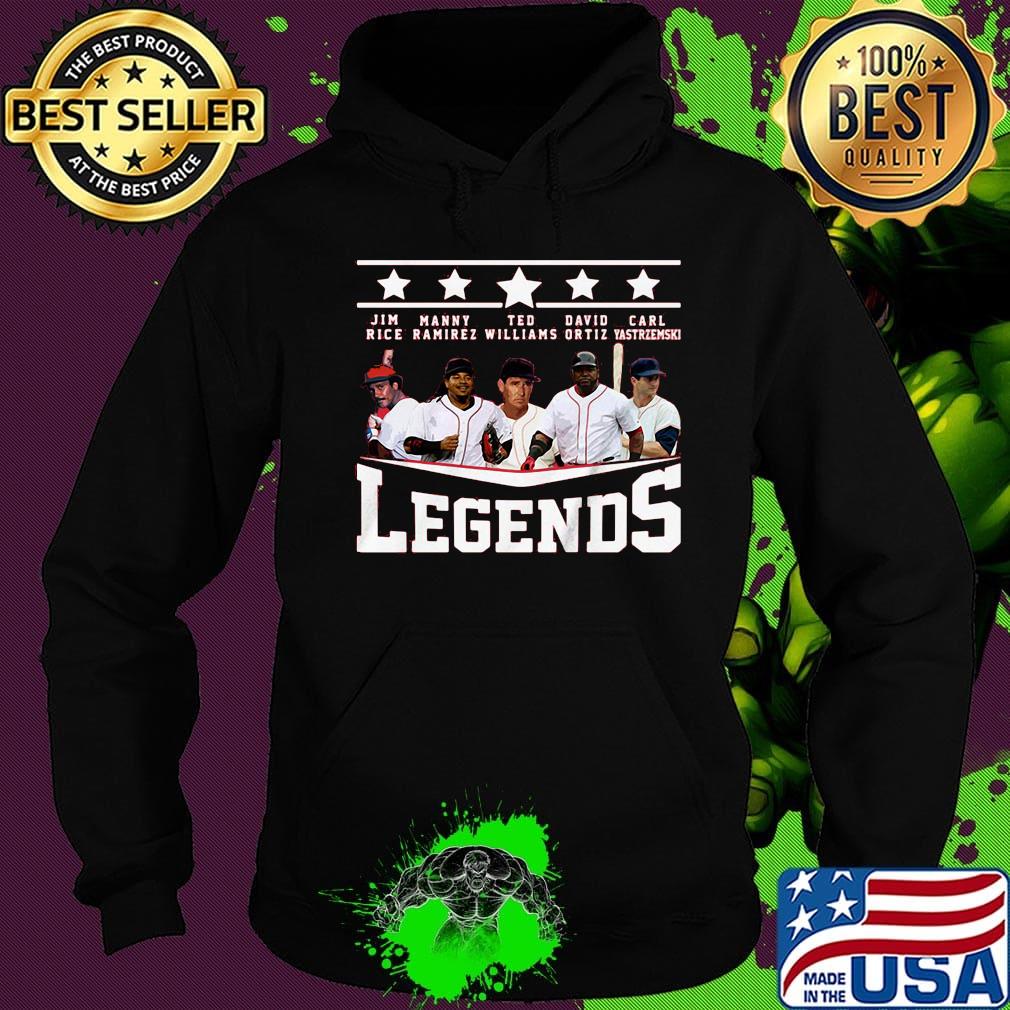 Boston red sox baseball legends rice manny williams david carl fan stars s Hoodie Boston red sox baseball legends rice manny williams david carl fan stars s Hoodie