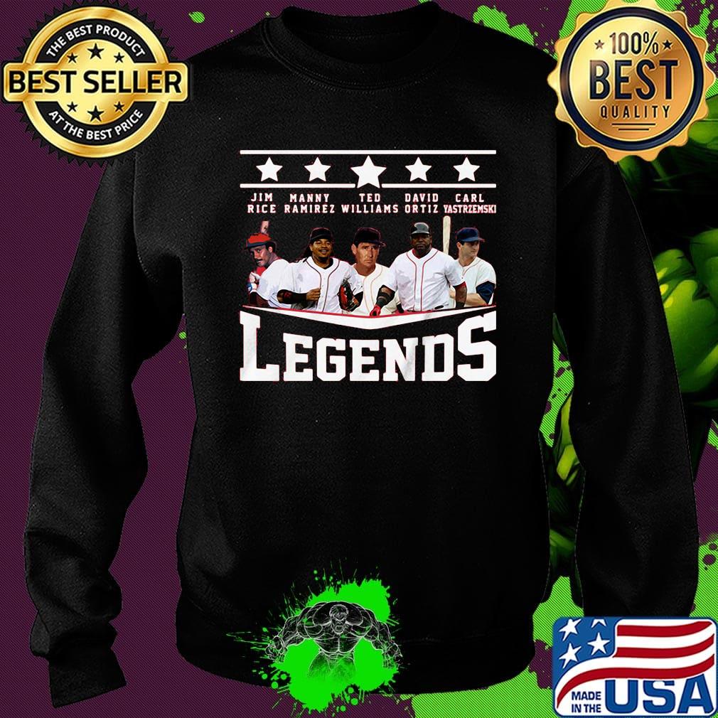 Boston red sox baseball legends rice manny williams david carl fan stars s Sweater Boston red sox baseball legends rice manny williams david carl fan stars s Sweater