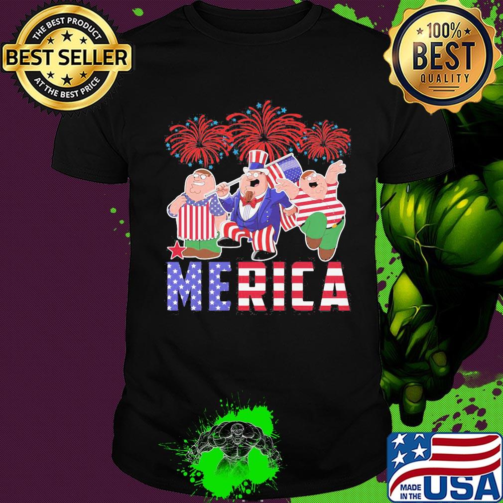 Brown haired dipper pines merica firework american flag independence day shirt