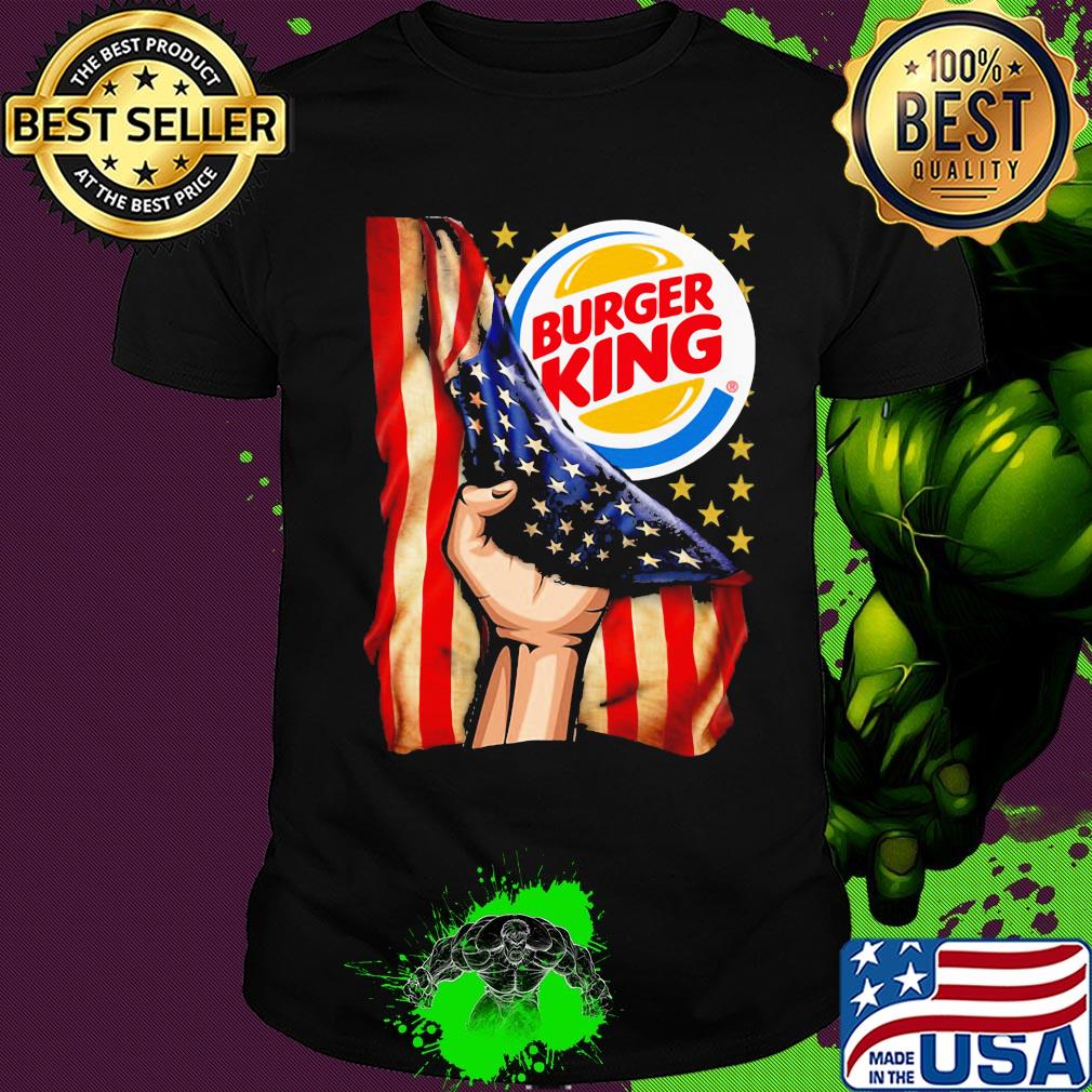 Burger king american flag independence day shirt