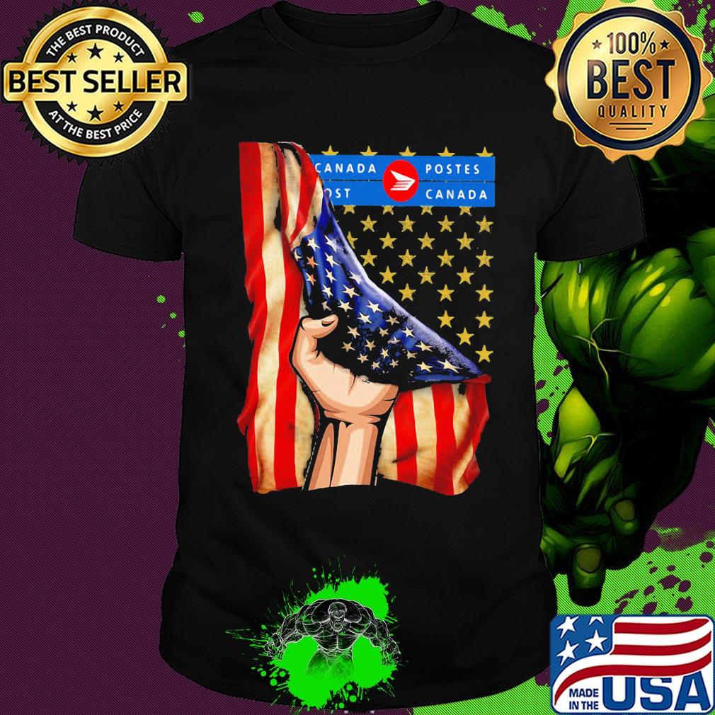 Canada postes american flag independence day shirt