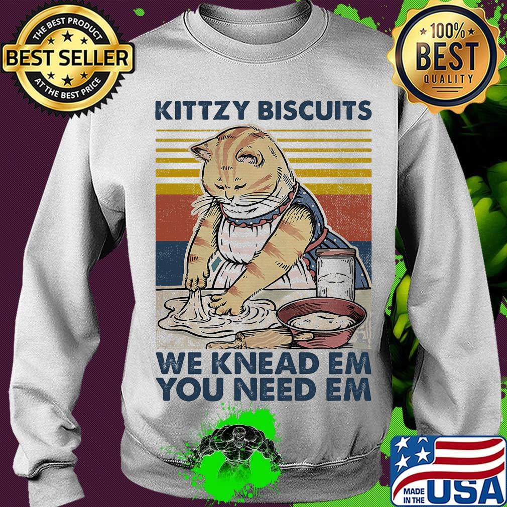 Cat kittzy biscuits we knead em you need em vintage retro s Sweater Cat kittzy biscuits we knead em you need em vintage retro s Sweater