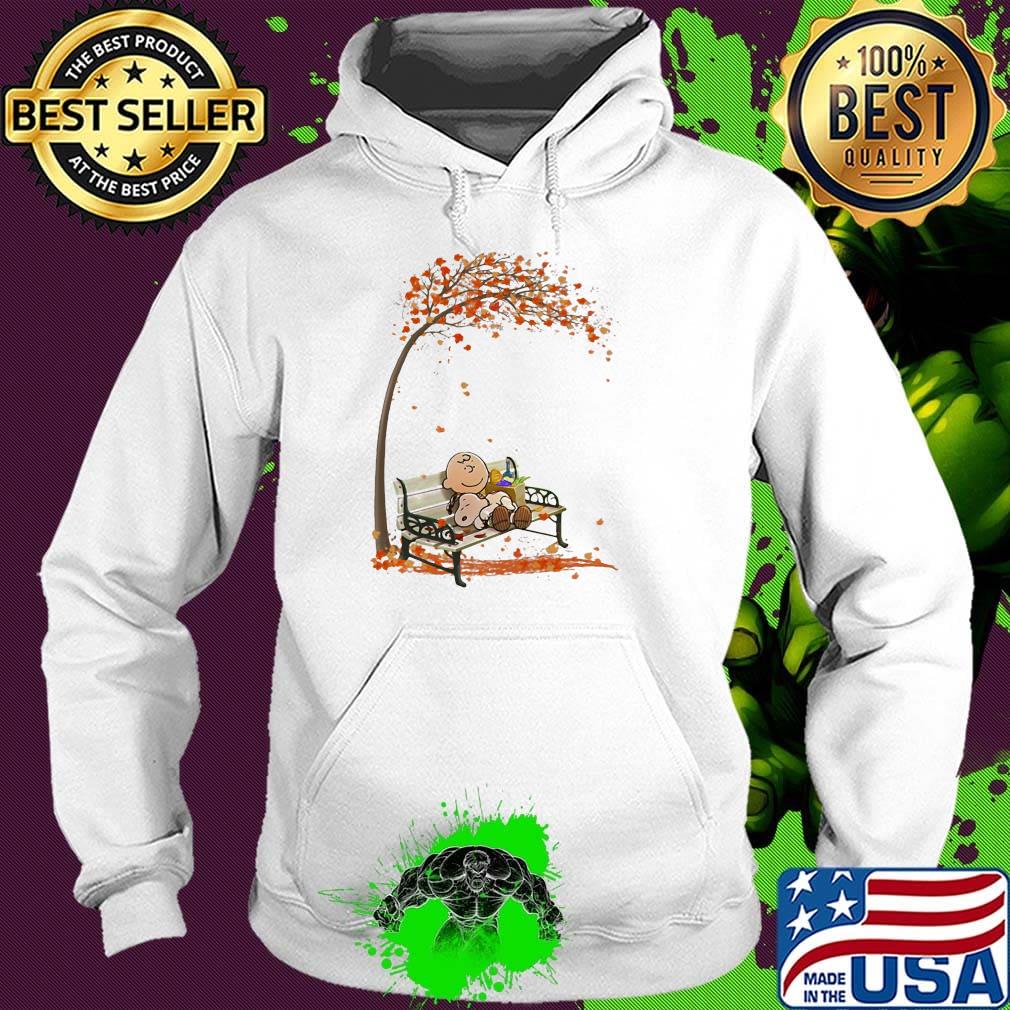 Charlie brown hug snoopy fall maple leaves s Hoodie Charlie brown hug snoopy fall maple leaves s Hoodie