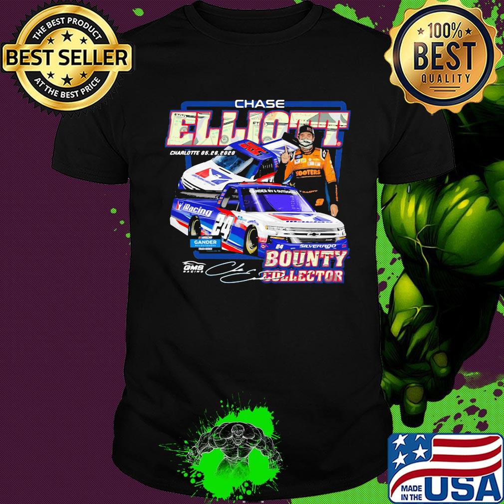 Chase elliott charlotte bounty collector signature shirt