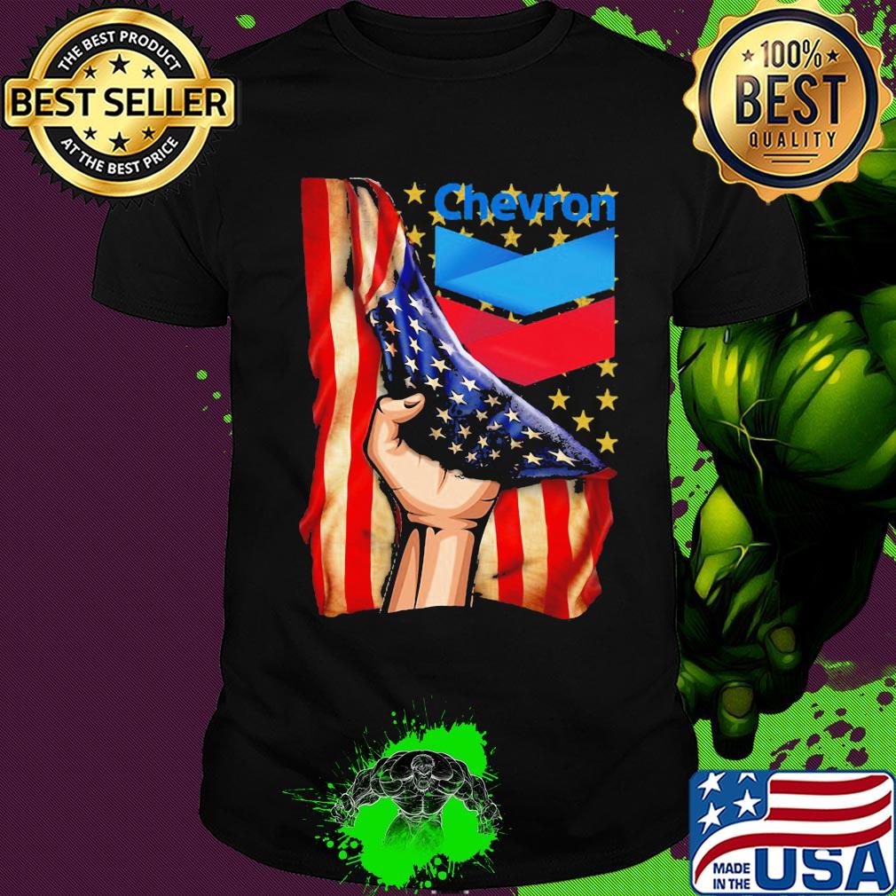 Chevron american flag independence day shirt