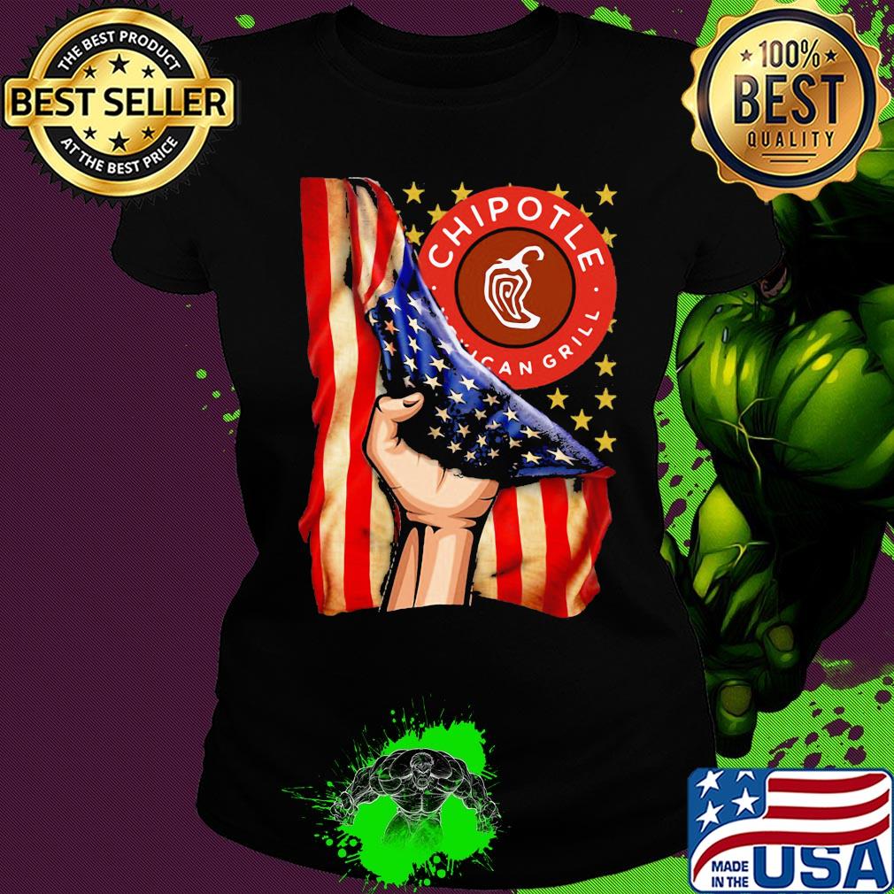 Chipotle mexican grill american flag independence day s Ladies tee Chipotle mexican grill american flag independence day s Ladies tee
