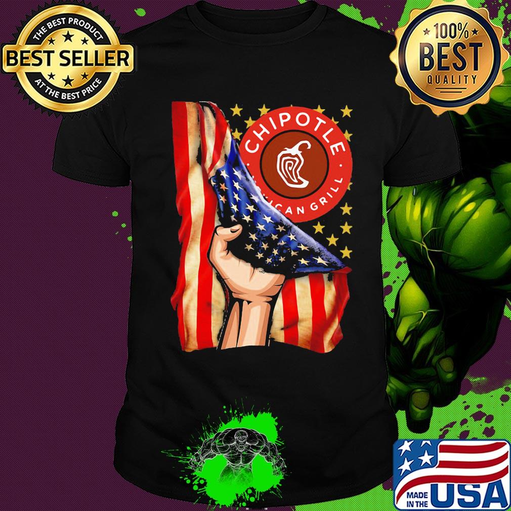 Chipotle mexican grill american flag independence day shirt