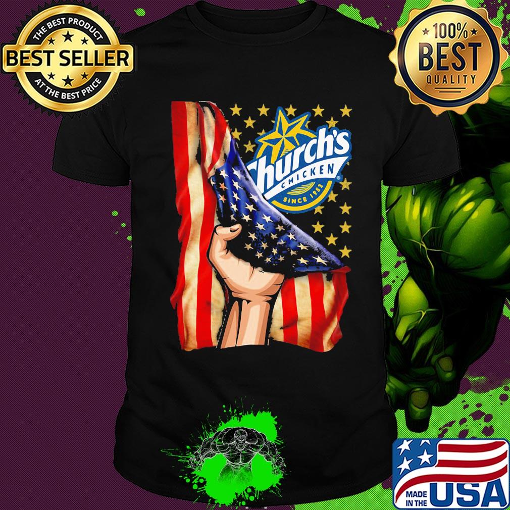 Church's chicken american flag independence day shirt