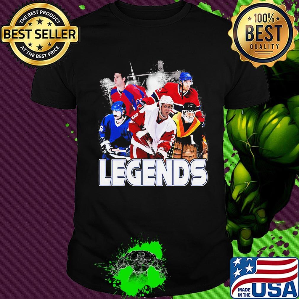 College ice hockey legends shirt