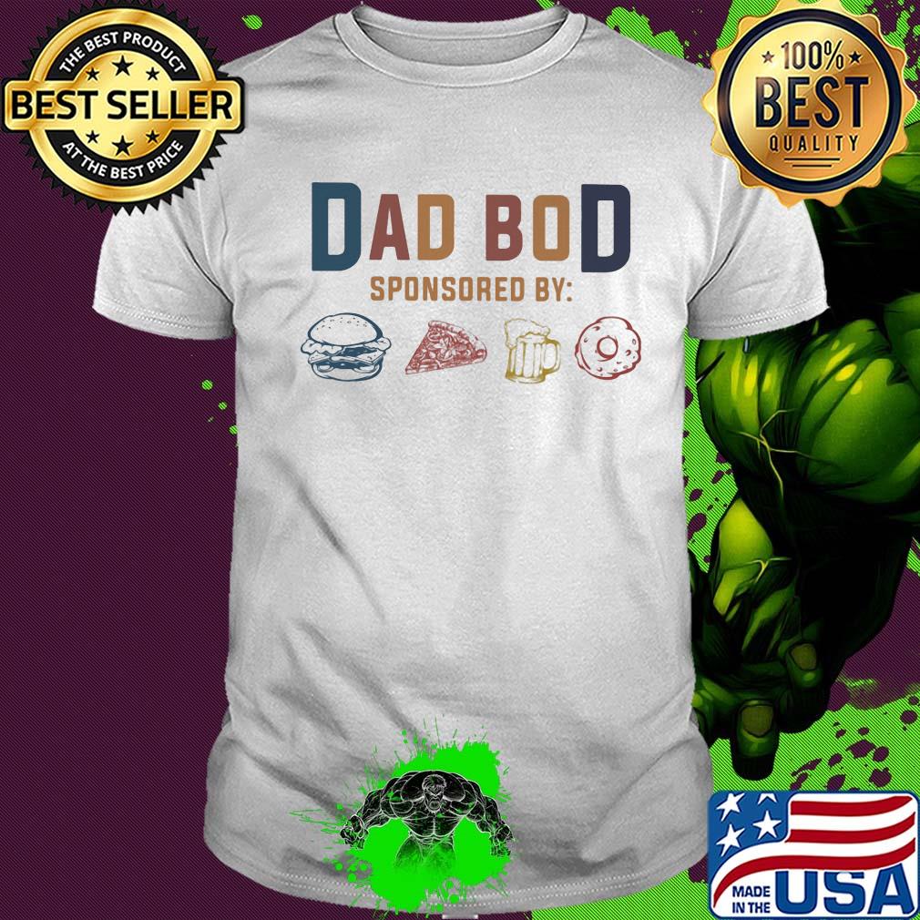 Dad bod sponsored beer donut shirt